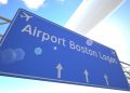 Cartello dell'Aeroporto di Boston, immagine utilizzata per articolo volo aereo Milano Malpensa Boston
