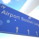 Cartello dell'Aeroporto di Boston, immagine utilizzata per articolo volo aereo Milano Malpensa Boston