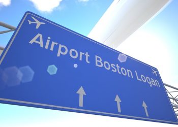 Cartello dell'Aeroporto di Boston, immagine utilizzata per articolo volo aereo Milano Malpensa Boston