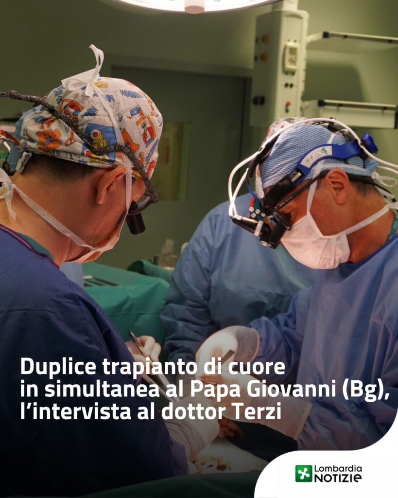 All’Asst Papa Giovanni XXIII di Bergamo due uomini di 40 e 59 anni, entrambi colpiti da una simile e severa cardiomiopatia e in attesa di un nuovo cuore, sono stati sottoposti nei giorni scorsi a un rarissimo doppio trapianto cardiaco in simultanea.  Il dottor Amedeo Terzi ci racconta in esclusiva come si sono svolti i due interventi e quali particolari procedure si sono messe in atto per l’ottima riuscita.

📺 Guarda il video al link in bio

#lombardianotizieonline @asstpg23