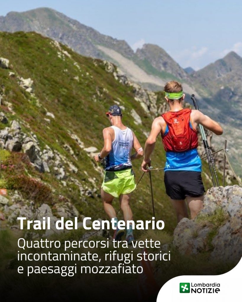 Il 21 giugno torna il Trail del Centenario, la competizione outdoor più lunga e affascinante dell’Alta Valle Brembana, giunta alla sua quinta edizione!
Un viaggio tra i rifugi e i sentieri più suggestivi che uniscono Foppolo, Branzi e Carona.

Scegli la tua sfida tra i 4 percorsi disponibili:
➡50 km (La regina delle Orobie)
➡25 km
➡13 km
➡10 km (Tra gare competitive e camminata non competitiva) 
 
Un evento dal sapore internazionale che unisce sport, comunità e vette incontaminate.
Le iscrizioni sono ufficialmente aperte!

👉 Scopri di più al link in bio

#lombardianotizieonline