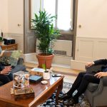 In foto il presidente del Consiglio dei Ministri Giorgia Meloni col il presidente della Regione Lombardia Attilio Fontana