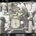 Una delle foto esposte alla mostra 'Lo sguardo di Nuvolari' a Palazzo Te