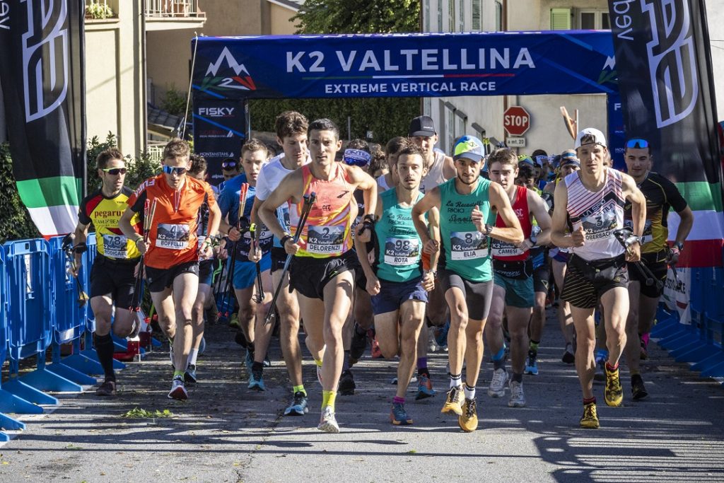 Immagine di una partenza in una edizione passata della K2 valtellina Extreme Race