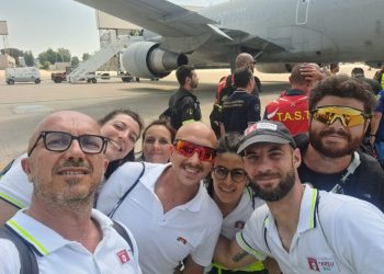 I medici Areu a Pratica di Mare in partenza per il Venezuela per la missione coordinata dalla Lombardia per il terremoto