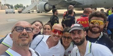 I medici Areu a Pratica di Mare in partenza per il Venezuela per la missione coordinata dalla Lombardia per il terremoto