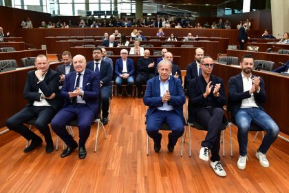 Premiazione squadre calcistiche lombarde a Palazzo Pirelli