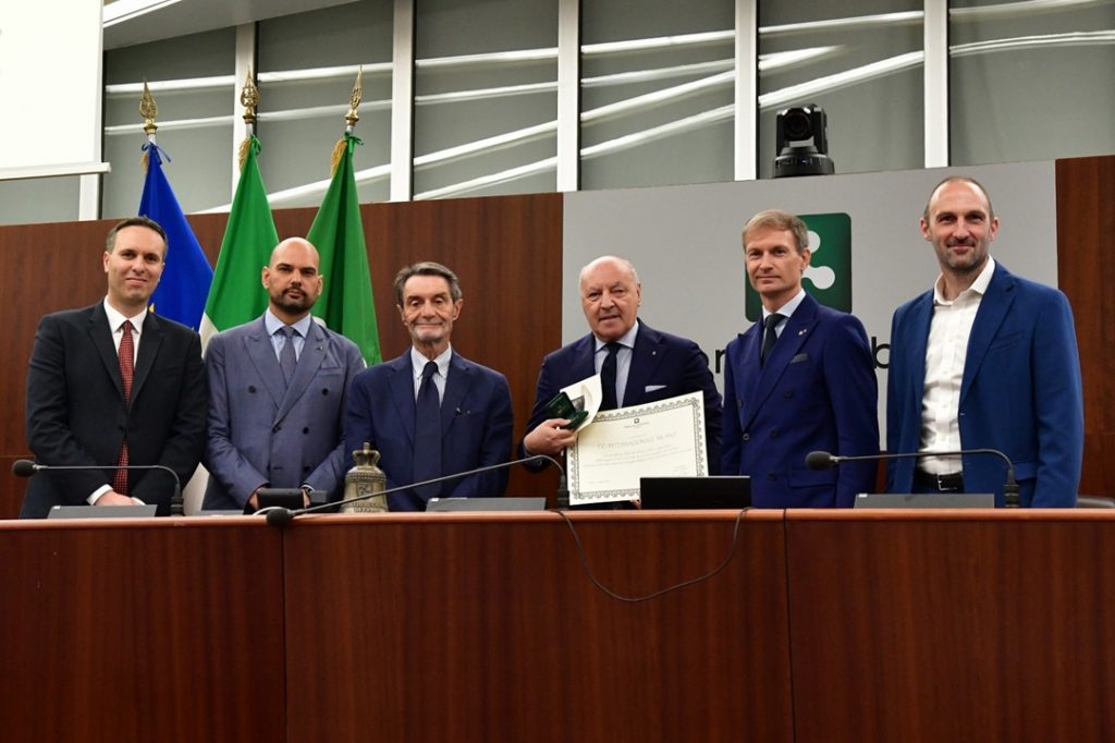 Premiazione squadre calcistiche lombarde a Palazzo Pirelli