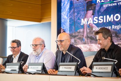 L'assessore agli Enti locali, Montagna, Risorse energetiche, Utilizzo risorsa idrica, Massimo Sertori, ha presentato in Regione la K2 Valtellina Extreme Vertical Race in programma sabato 20 giugno a Talamona (So)