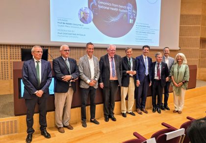 Il professor Mark Caulfield, vincitore del premio 'Lombardia è ricerca' istituito dalla Regione ha tenuto una lettura magistrale all'Università Humanitas di Rozzano (Milano)