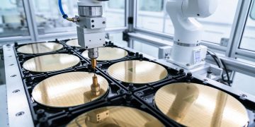 Nella foto produzione semiconduttori, filiera che verrà rafforzata dalla cooperazione della Cabina economica del Nord-Ovest tra Lombardia, Piemonte e Liguria