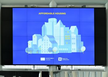 L'assessore alla Casa e Housing sociale di Regione Lombardia Paolo Franco alla conferenza Affordable Housing a Palazzo Lombardia