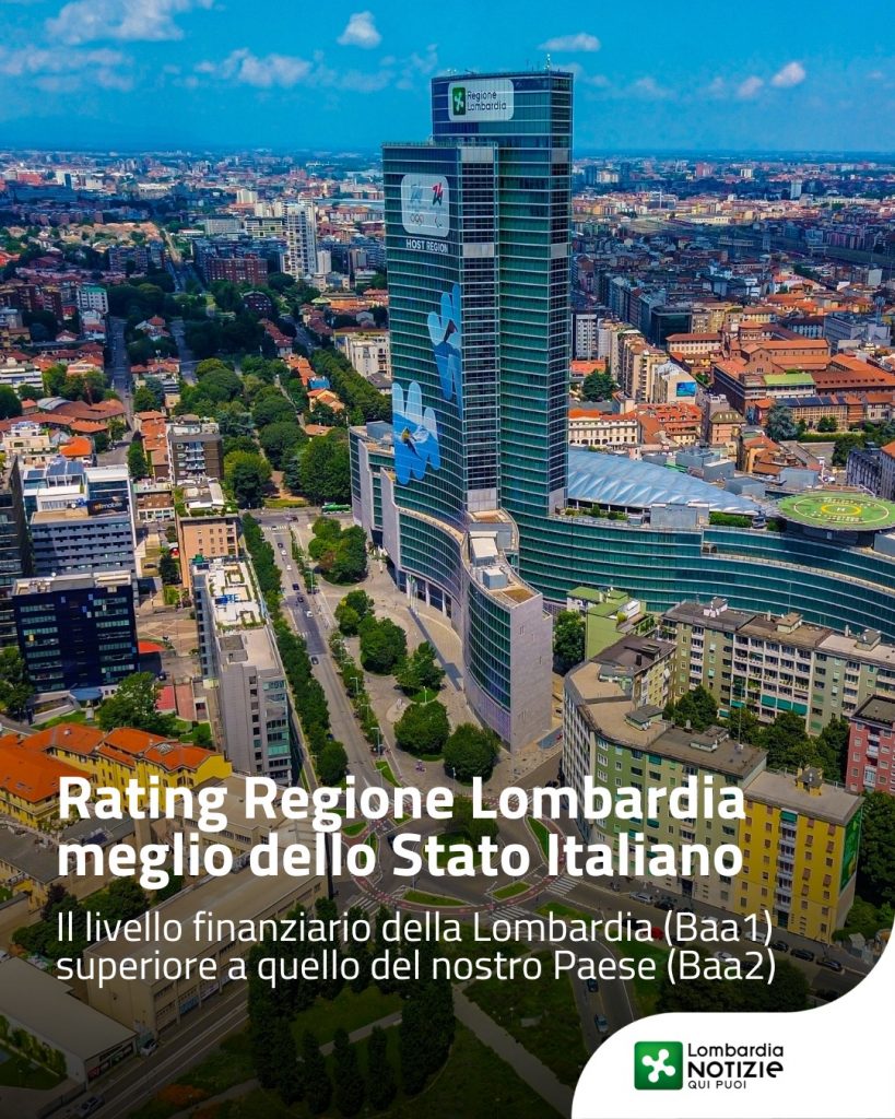 Anche quest’anno Moody’s conferma per la Regione Lombardia il giudizio ‘Baa1’ con outlook positivo migliore di quello dello Stato italiano (‘Baa2’).
Il riconoscimento certifica la solidità finanziaria della Regione, premiando una gestione caratterizzata da equilibrio dei conti, capacità di programmazione e sostenibilità nel medio-lungo periodo. La valutazione di Moody’s rappresenta un importante attestato di affidabilità nei confronti degli investitori e dei mercati finanziari internazionali.

👉  Scopri di più al link in bio

#lombardianotizieonline #rating #regionelombardia