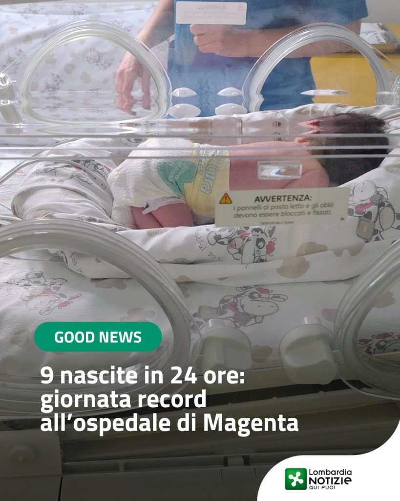 #GoodNews 
All’Ospedale “G. Fornaroli” di Magenta record di nascite! 
In sole 24 ore sono 9 i piccoli venuti al mondo: tre maschietti e sei femminucce.
Dietro questo grande traguardo non c’è solo il caso: c’è l’invisibile, costante lavoro di una grande squadra. La stessa equipe che solo qualche giorno prima ha lavorato con precisione chirurgica per risolvere una complessa emergenza alla 34esima settimana, proteggendo una mamma e la sua bambina. 
Un grazie di cuore a chi, con professionalità e amore, vi ha aiutato a nascere. E a voi, piccoli… benvenuti al mondo 🧸

#lombardianotizieonline