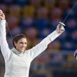 Medaglia d'oro fioretto femminile Arianna Errigo