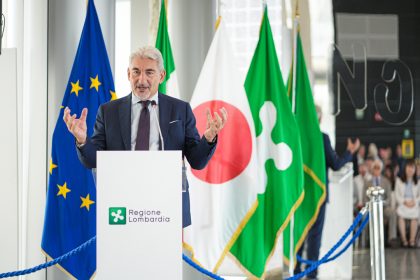 Il sottosegretario alla Presidenza con delega alle Relazione internazionali ed Europee, Raffaele Cattaneo, interviene all'evento ‘Lombardy and Japan: shaping innovation together’