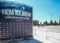 Il presidente della Regione Lombardia Attilio Fontana è intervenuto alla posa del primo pilastro della Fiera Ice Arena.