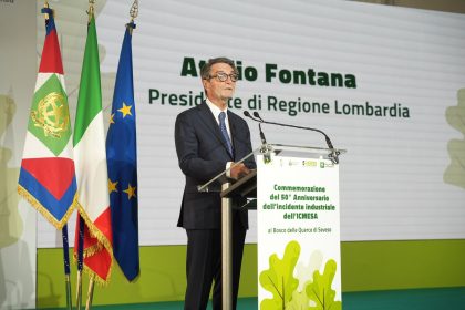 L'intervento del presidente Attilio Fontana