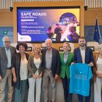 In foto il sottosegretario regionale allo Sport e Giovani Federica Picchi nel corso della conferenza stampa di presentazione di Safe Roads a Palazzo Lombardia