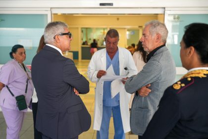 Bertolaso e Megale al Pronto soccorso dell'ospedale Fatebenefratelli