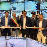 In foto l’assessore regionale alla Sicurezza e Protezione civile Romano La Russa nel corso dell’inaugurazione del nuovo comando di Polizia locale di Melegnano