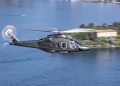 Nella foto elicottero Leonardo sorvola Isola Bella sul Lago Maggiore. In atto accordo per lo sviluppo della filiera aerospaziale in Lombardia tra Leonardo e 5 pmi lombarde