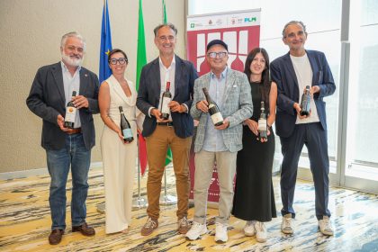 I presenti alla conferenza stampa di lancio di Morbegno in Cantina 2026