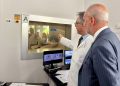 In foto in ministro Schillaci in visita agli Spedali Civili di Brescia