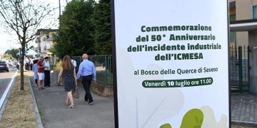 Cerimonia a Seveso per i 50 anni dell'incidente ambientale Icmesa