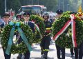 Un momento della cerimonia per l'anniversario della strage di via Palestro a Milano