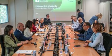I presenti all'incontro della Commissione parlamentare rischio idrogeologico in Regione Lombardia