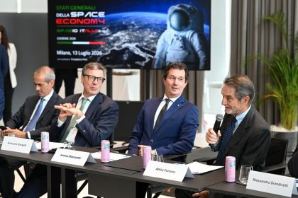 Il presidente di Regione Lombardia Attilio Fontana interviene agli Stati generali della Space Economy sullo sviluppo della filiera dell'aerospazio