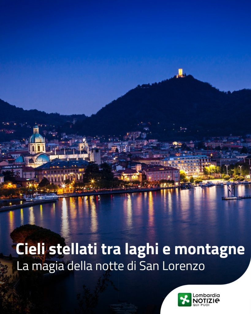 Durante la Notte di San Lorenzo si rinnova l’affascinante rito di affidare un desiderio segreto alle stelle cadenti. Ma per vivere davvero questa magia servono tre ingredienti: un cielo limpido, pochi rumori e luoghi lontani dalle luci della città la Lombardia offre scenari incantevoli incastonati tra lago e montagna. 
Dai punti panoramici più suggestivi alle vette più silenziose, la nostra regione regala mete speciali dove fermarsi, respirare e guardare in alto. 

👉 Scopri di più al link in bio

#lnews #lombardianotizie #nottedisanlorenzo @in_lombardia