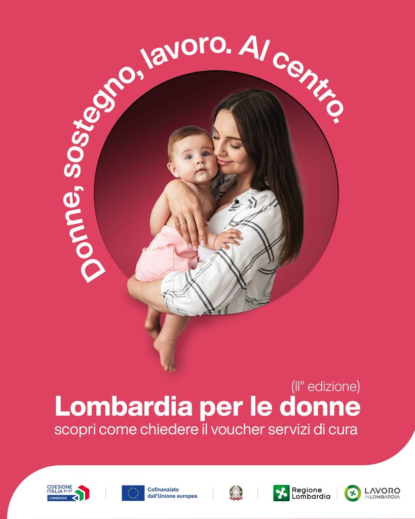 Lavoro o Famiglia? Entrambi! 👶💼

📌 Regione Lombardia sostiene le donne che rientrano al lavoro con un contributo di 400€ al mese per un anno, tramite un voucher per le spese di baby-sitting o assistenza familiare.

Un aiuto concreto per chi si prende cura della famiglia… e del proprio futuro.

👉 Per saperne di più vai al link in bio

#lnews #lombardianotizieonline #regionelombardia #donne
