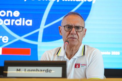 In foto il direttore generale di Areu Massimo Lombardo nel corso della conferenza stampa sul soccorso sanitario avanzato in ambiente impervio
