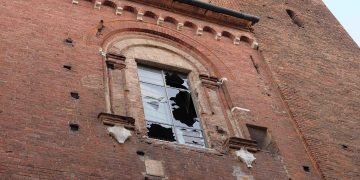 A Cremona ingenti danni per il maltempo del 28 agosto (foto Ansa)