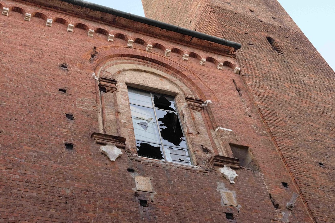 A Cremona ingenti danni per il maltempo del 28 agosto (foto Ansa)
