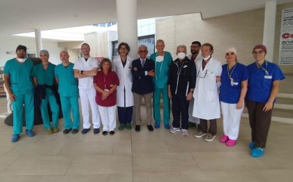 L'équipe di Cardiochirurgia, Chirurgia Toracica e Trapianti di Polmone con l’Anestesia e Terapia Intensiva Adulti.