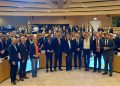 Foto di gruppo a Bruxelles per incontro su fondi di coesione
