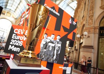 Il presidente Fontana e il sottosegretario Picchi hanno partecipato all'accensione del conto alla rovescia verso le finali di Eurovolley 2026