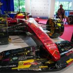 La conferenza stampa di presentazione del Gran Premio di Monza 2026 di Formula 1 Nella foto è presente la Ferrari che era in mostra durante la conferenza