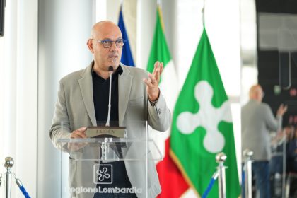 L’assessore regionale all’Energia Massimo Sertori al convegno su energia e sovranità energetica