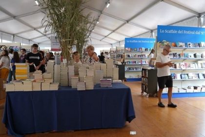 Un immagine del festivaletteratura di Mantova che compie trent'anni