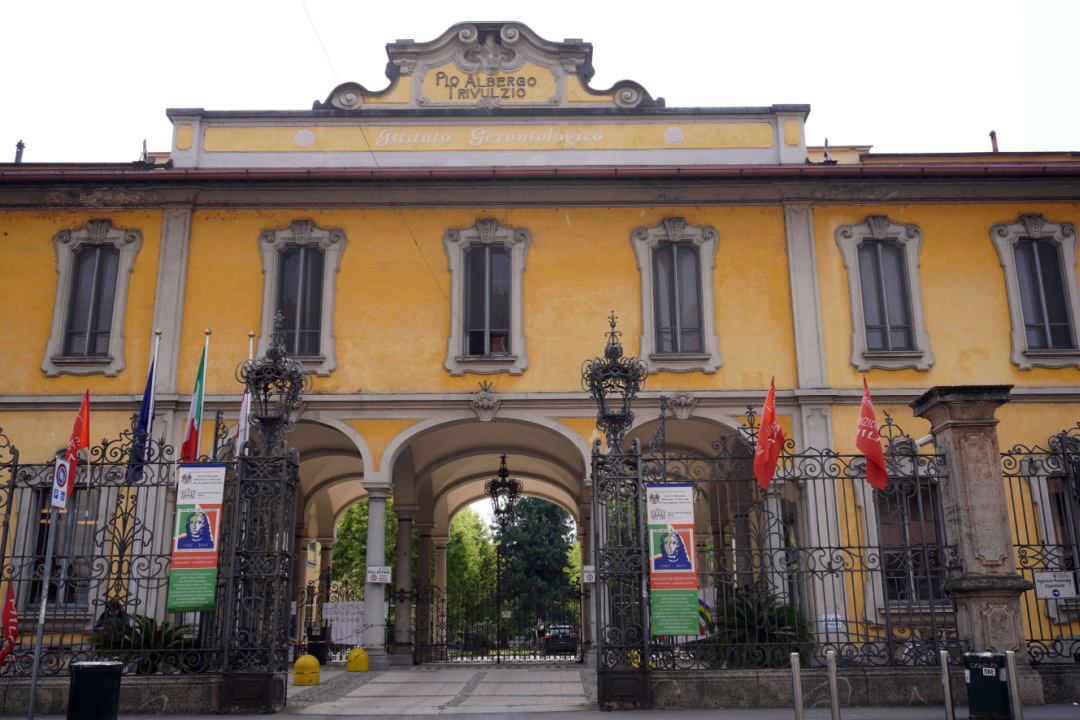 Milano, ingresso del Pio Albergo Trivulzio Foto utilizzata per delibera Giunta commissario Giancarlo Cordani