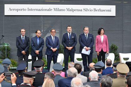 Il presidente Fontana, Paolo Berlusconi, Ignazio La Russa, Matteo Salvini