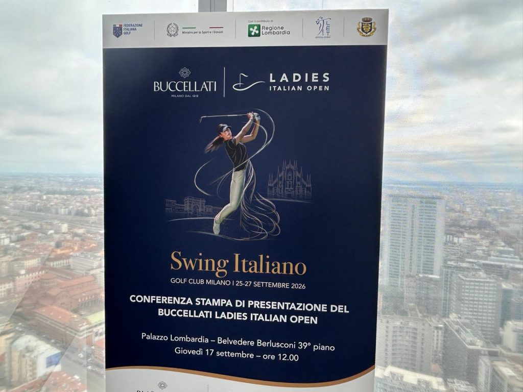 In foto il manifesto della 28ª edizione dell'Italian Open di golf