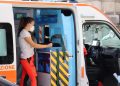 un'ambulanza destinata al trasporto sanitario non urgente dei fragili in Lombardia