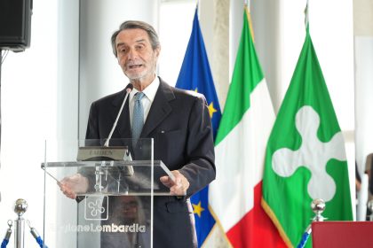 Il presidente della Regione Lombardia Fontana al convegno su energia e sovranità energetica