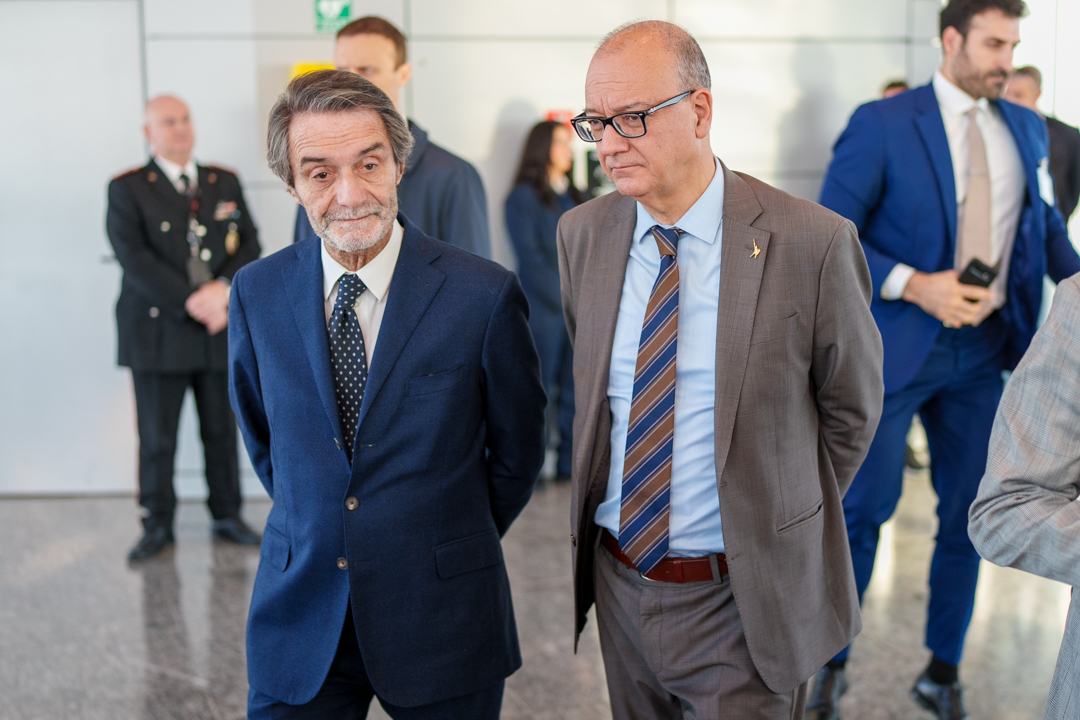 Ministro Valditara e presidente Fontana