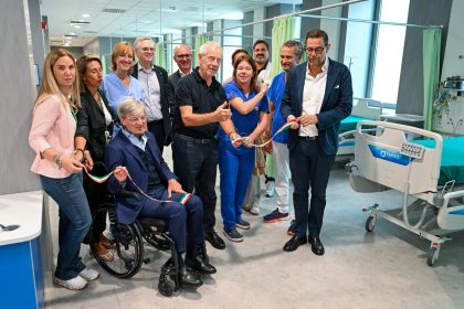 Ospedale Niguarda, immagine taglio nastro Admission Room